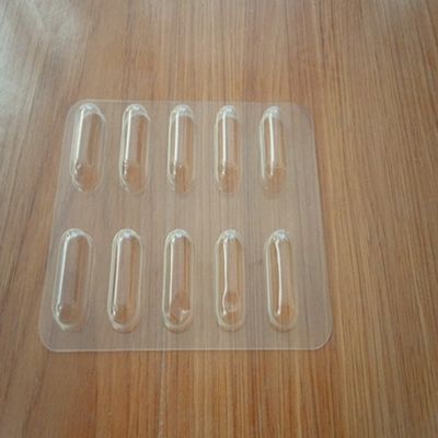 Blister Processo Tipo Tavolo di imballaggio per compresse trasparente Materiale plastico