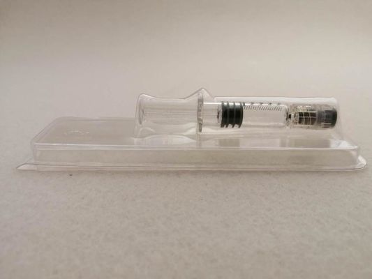 Imballaggio per dispositivi medici Blister PET PVC Clamshell per siringa da 1,0 ml Tipo di processo