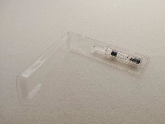 Imballaggio per dispositivi medici Blister PET PVC Clamshell per siringa da 1,0 ml Tipo di processo